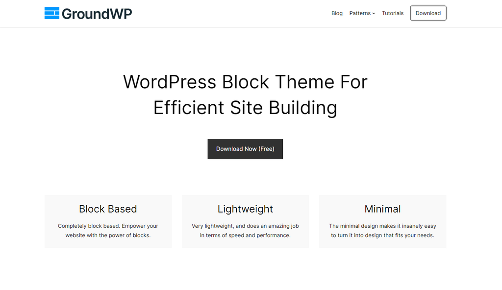 groundwp for best free wordpress themes