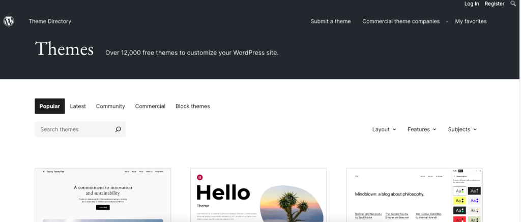 Choose theme, Setting Up FCSO WordPress Plugins