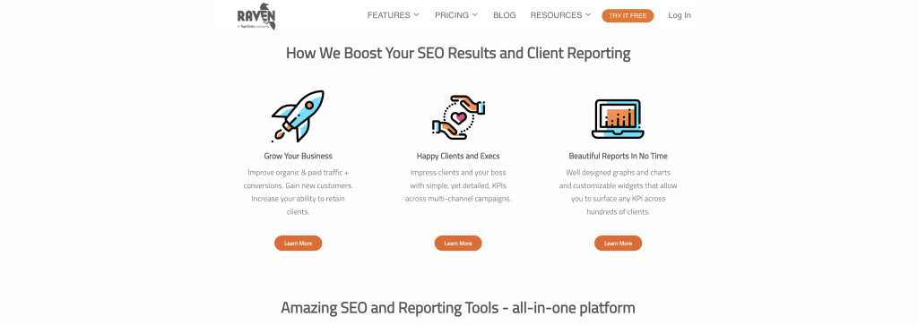 raven tools seo reporting tools