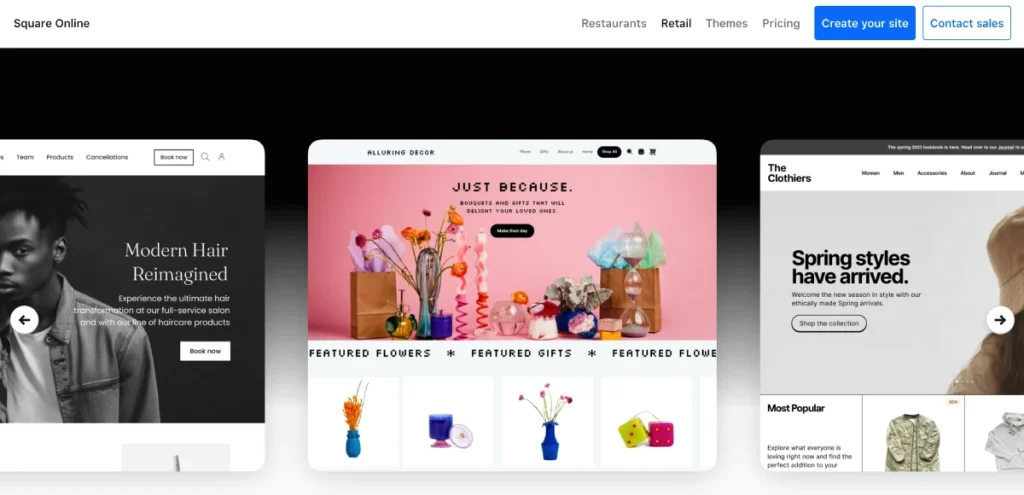 square online website ecommerce platforms builder