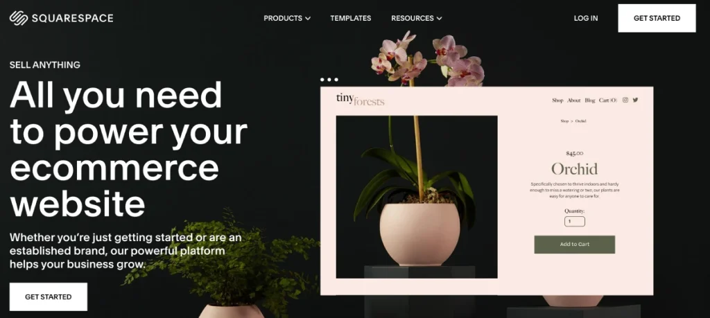 squarespace ecommerce website for small businesses