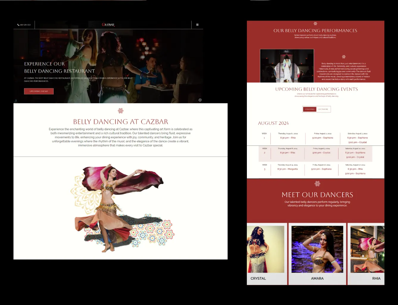 belly dance page