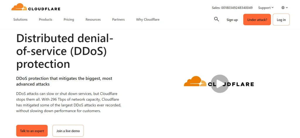 cloudflare ddos protection